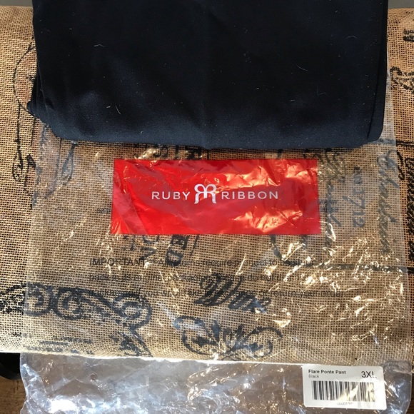 Ruby Ribbon Flare Ponte Pants 3xl nwt - Picture 4 of 14